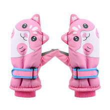 Warm Windproof Children Ski Gloves Kids Boys Girls Anti-slip Winter Snow Snowboard Outdoor Riding Long-sleeved Mitten