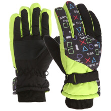 Children Winter Warm Gloves Boy Girls Thick Windproof Skating Snow Glove Kids Cartoon Mitten Non-slip Thermal Glove