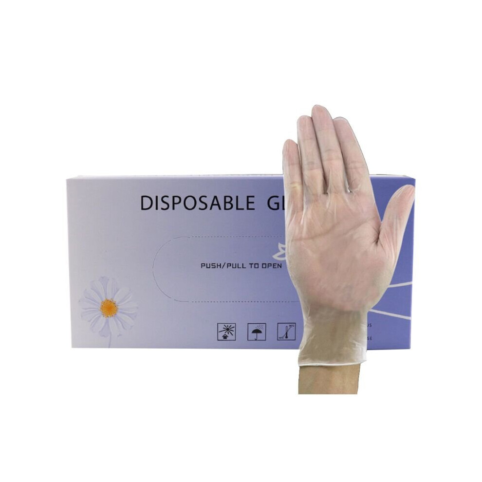 50Pcs Long Cuff Disposable Pvc Gloves Powder Non Sterile Hand For Protection 885658090296