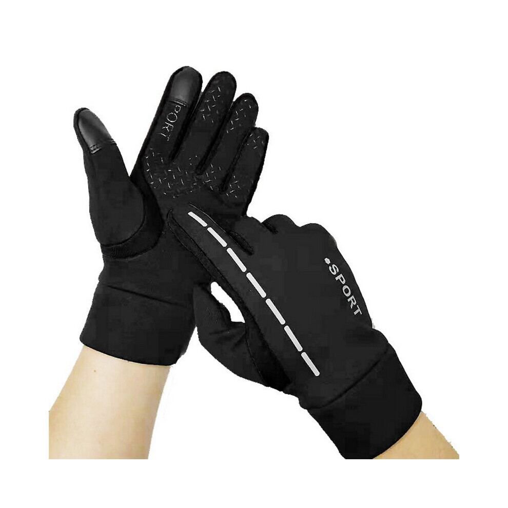 (1 White-M 3) Waterproof Winter Gloves For Men Thermal Winter Warm Full Finger Gloves Outdoor Sports Hiking Skiing Gloves Motorcycle Gloves-image-OPC-PBQRSQM-NEW