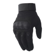(Black-L) Touch Screen Army Military Tactical Gloves Paintball Airsoft Shooting Combat Anti-Skid Bicycle Hard Knuckle Full Finger Gloves