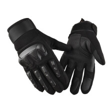 (Black-XL) Men's Touch Screen Full Finger Tactical Gloves Women Military Paintball Airsoft Protective Gear Outdoor Cycling Finger Gloves