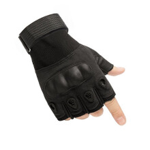 (01 Black-XL) Protect Touch Screen Tactical Equipment Fingerless Gloves Anti-Skid Wear Resistance Tactical Gloves Gloves Tacticos Militar
