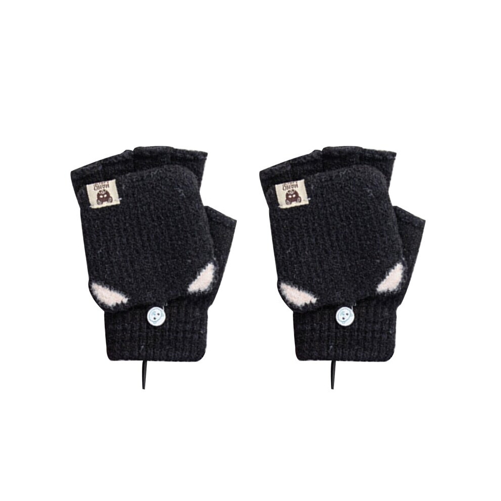 Rechargeable Half and Short Finger Sports Gloves Heated Gloves Lightweight Mountain Bike Gloves for Office Computer Use-image-OPC-PBQRVCT-NEW