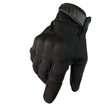 (1 White-M) Breathable TouchScreen Tactical Full Finger Gloves Army Military Paintball Shooting Airsoft Combat Protection Hard Knuckle Gear