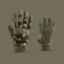 (Camouflage green White-M 2) Winter Gloves Tactical Glove Camo Army Military Combat Airsoft Bicycle Outdoor Hiking Shooting Paintball