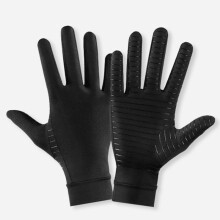 (black Red-L) Copper Compression Arthritis Gloves Hand Gloves Hand Wrist Support Non-Slip Unisex Gloves Finger Joint Wrist Pain Relief