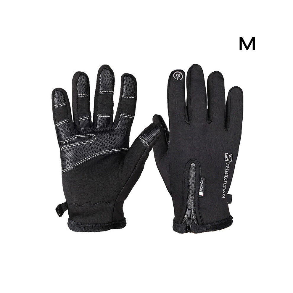 1Pairunisex Worthwhile Winter Cycling Glove Bicycle Warm Touchscreen Full Finger Glove Waterproof Outdoor Bike Skiing Motorcycle Multicoloured 885658109110