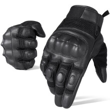(Black-XL) Army Military Tactical Gloves Paintball Airsoft Shooting Outdoor Riding Equipment Fitness Full Finger Touch Screen Glove