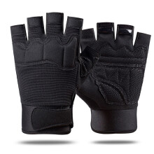 (D108 Half Black White-XL) Cycling Camouflage Military Tactical Gloves Full Finger Touch Screen Gloves Army Airsoft Camping Combat Hiking Gloves