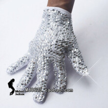Rare Crystal Glove MJ Michael Jackson single side rhinestone collection For Billie Jean Collection