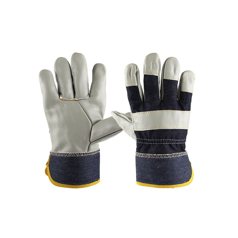 Welding Work Gloves Soft Thick Cowhide Working Gloves Wear Resistant Grinding Cutting Handling Bbq Heavy Duty Gloves 885658145576
