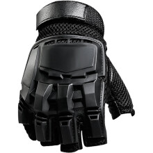 (Black-M) Tactical Gloves Army Military Airsoft Shooting Gloves Men's Combat Paintball Training Climbing Half Finger Gloves Men Outdoor