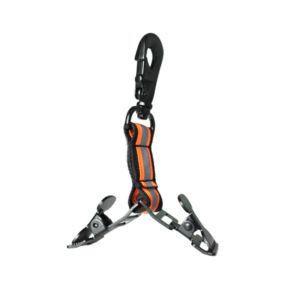 Melotough Firefighter Glove Strap | Glove Holder With Glove Leash Swivel Snap Hook,Reflective Hi-Vis Lime 885658154387