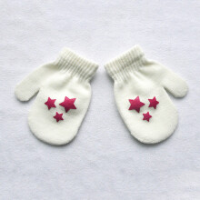 Candy Knitted Baby Gloves Winter Knit Wool Newborn Mittens Velvet Thick Children Kids Keep Finger Warm For 1-4Y Protection