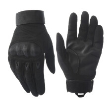 (Black-L) Military Army Touch Tactical Screen Gloves Paintball Airsoft Shooting Combat Anti-Skid Bicycle Hard Knuckle Full Finger Gloves