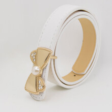 (white-110cm) Children's Belt Leisure Children's Belt Of Boys And Girls Cowboy Belts jeans Pure waist belt
