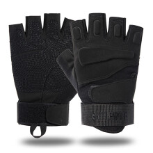 (901 Black White-XL) Half Finger Tactical Gloves Men Military Special Forces Outdoor Guantes Gym Combat Slip-resistant Sports Shooting Gloves