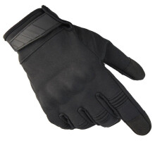 (Black-XL) Unisex Tactical Gloves Military Full Finger Hard Knuckle Shooting Fighting Airsoft Motorcycle Outdoor Protection 1pair Gloves