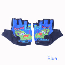 Sport Gloves For Kids Semi-finger Children Mittens Cotton Car Pattern Boys Girls fingerless Gloves for Outdoor