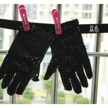 Group performance glove for children multicolors kids sequins glove street dancing glove 17.5x7cm