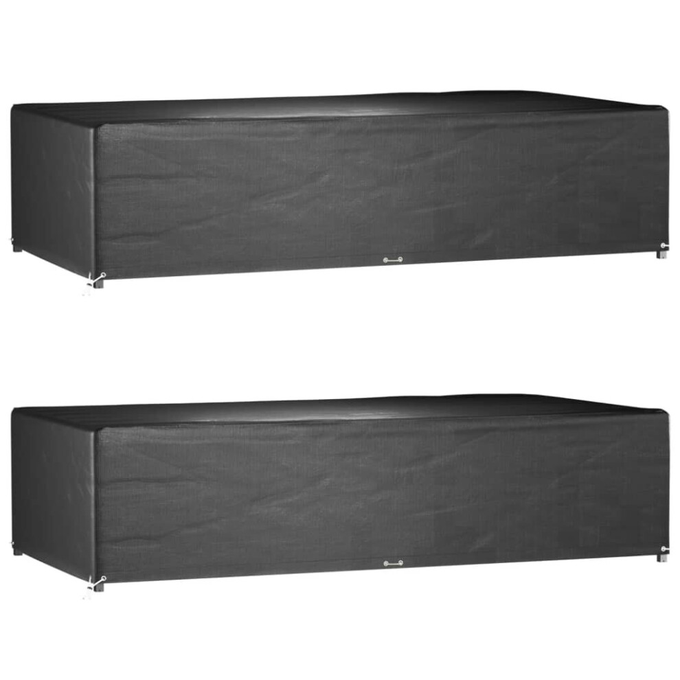 Vidaxl Garden Furniture Covers Patio Set Cover 2 Pcs 12 Eyelets Rectangular