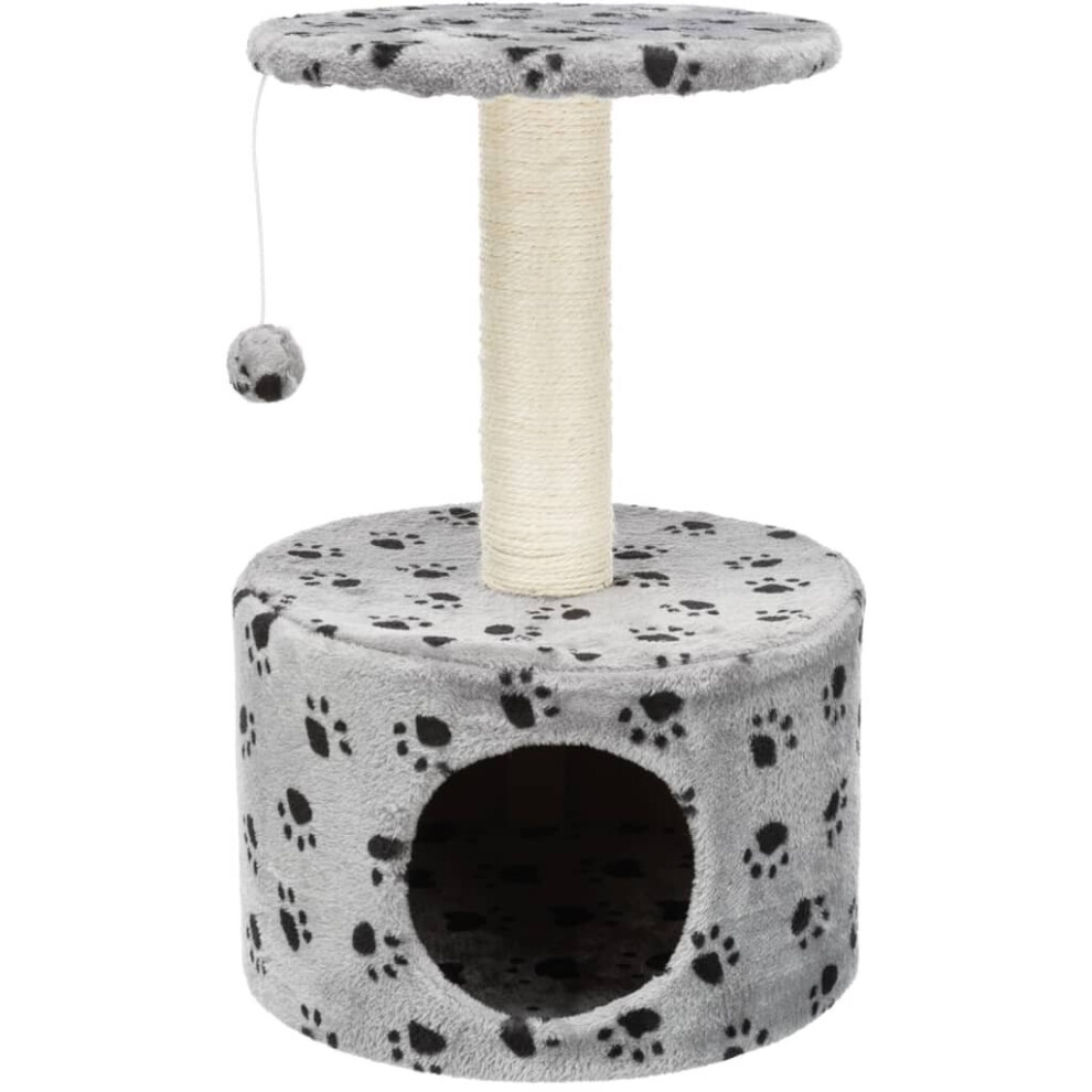 TRIXIE Cat Scratching Post Junior Toledo Grey Cat Furniture Scratching Pillar