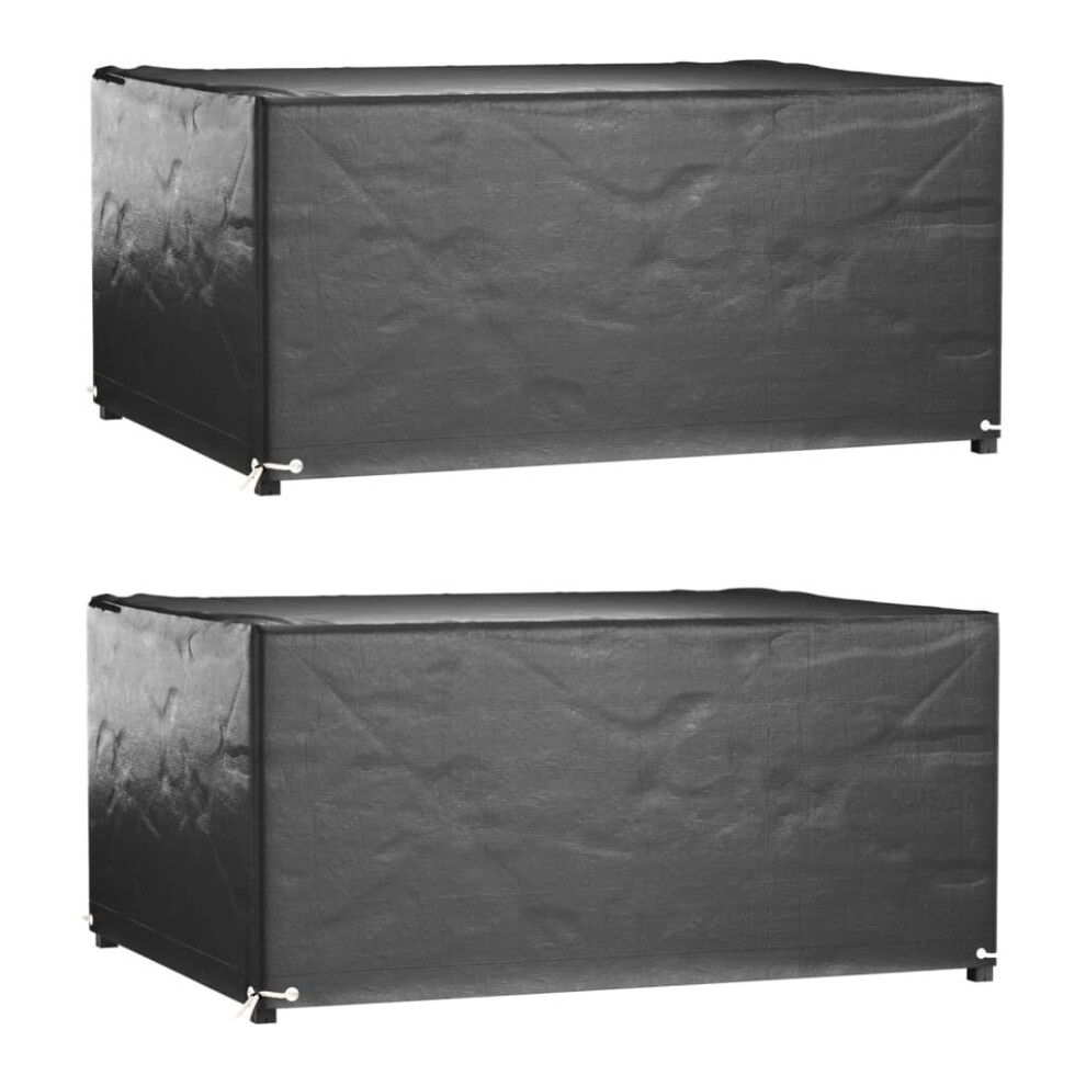 Vidaxl Garden Furniture Covers Patio Set Cover 2 Pcs 8 Eyelets Rectangular
