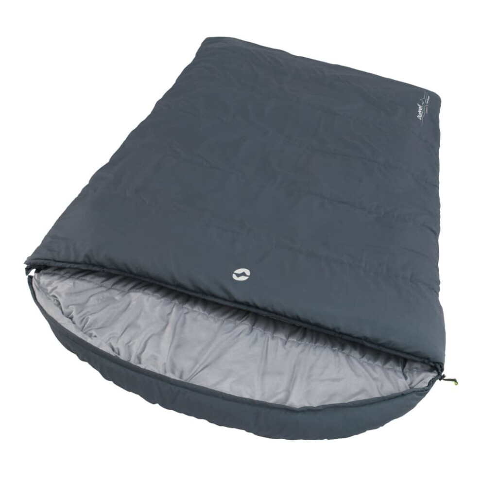 Outwell Double Sleeping Bag Camping Bag Campion Lux Left-Zipper Dark Grey