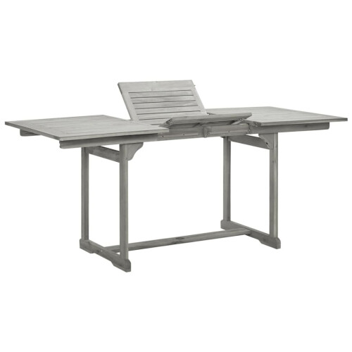 VidaXL vidaXL Solid Acacia Wood Garden Dining Table Patio Extendable Dinner Table