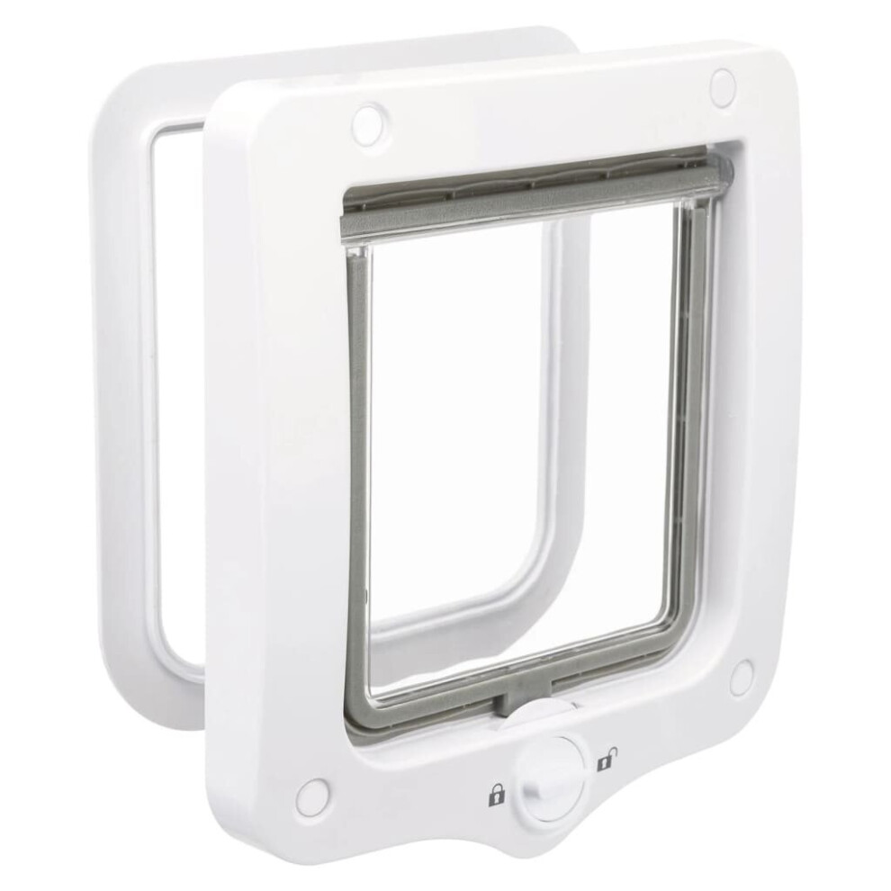 TRIXIE 2-Way Cat Flap Door White Home Pet Animal Supplies Cat and Dog Flap