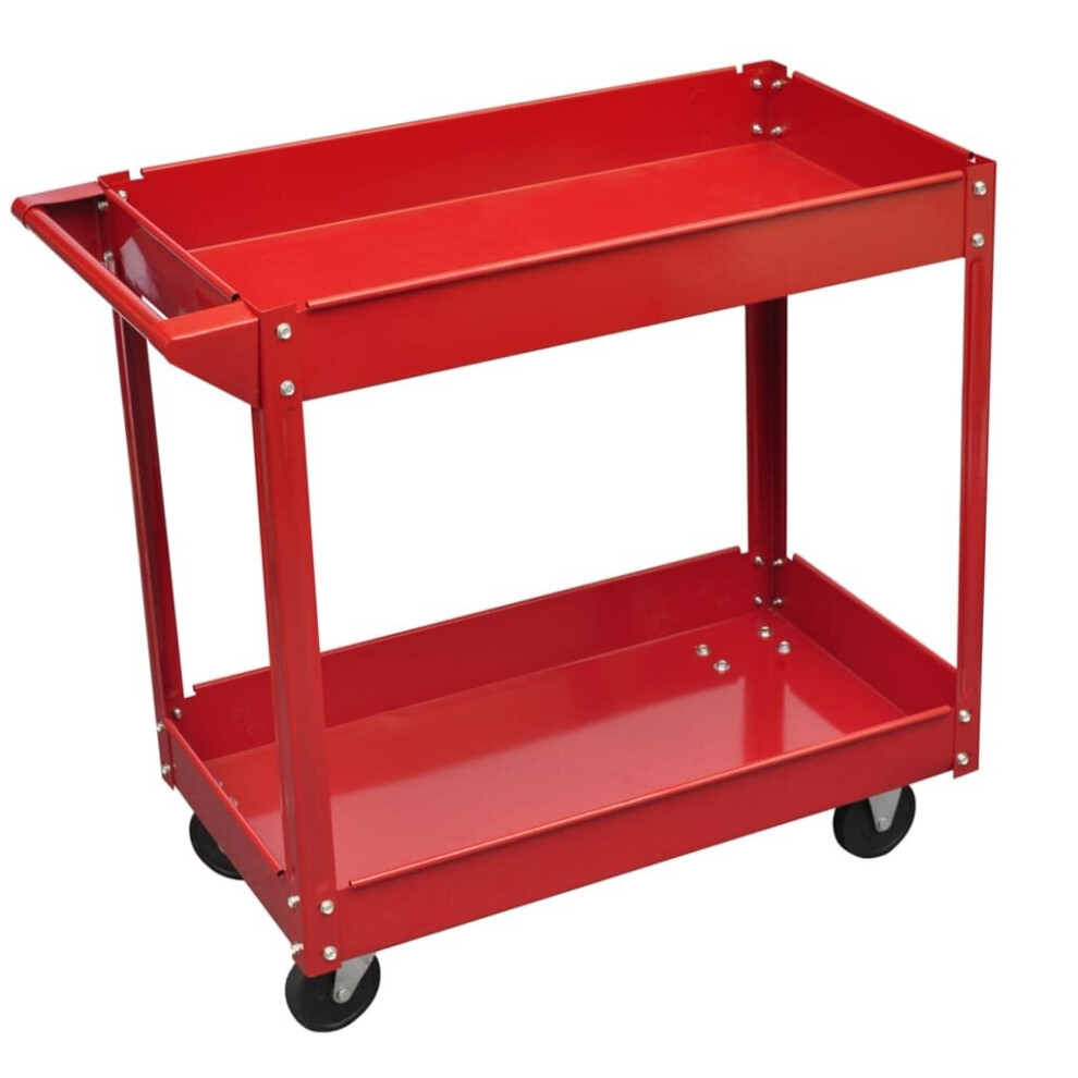 vidaXL Workshop Tool Trolley 100kg Garage Transport Carrier Cart Hand Truck