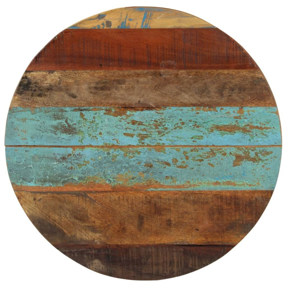 Vidaxl Round Table Top 60Cm 15-16Mm Solid Reclaimed Wood Wooden Furniture