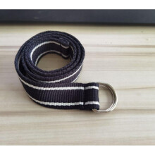 Canvas Letter Waistband Ring Double Buckle Personality Belts Children Waist Strap Wild Casual Belt for Pants Dress