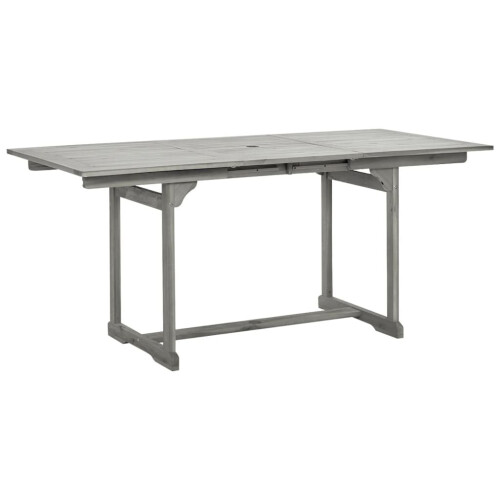 VidaXL vidaXL Solid Acacia Wood Garden Dining Table Patio Extendable Dinner Table 2