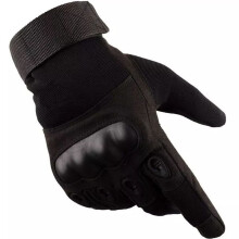 (Black Gray-XL) Full Finger Tactical Gloves Military Shooting Airsoft Sport Gloves Army Rubber Protective Combat Men Gloves MY562