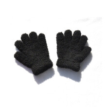 1-4Y Kids Gloves Winter Baby Plush Coral Gloves Toddler Full Fingers Mittens Warm Windproof Glove For Boys Girls