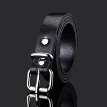 66 Styles Child PU Belt Metal Round Buckle Short Waistband Boy Girl Kid Student Jeans Transparent Waist Strap
