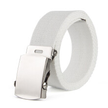 (white-130cm) men/women canvas belts Children Boys and girls Outdoor Training Jeans Belt Waistband 80-130cm
