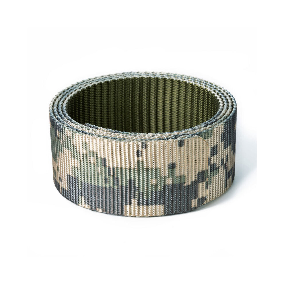 (camouflage plain White-125cm) 3.8cm Camouflage Military Tactical Belt Men's Outdoor Casual Jeans Unisex Nylon Belt High Canvas Belt-image-OPC-PBQS8JF-NEW