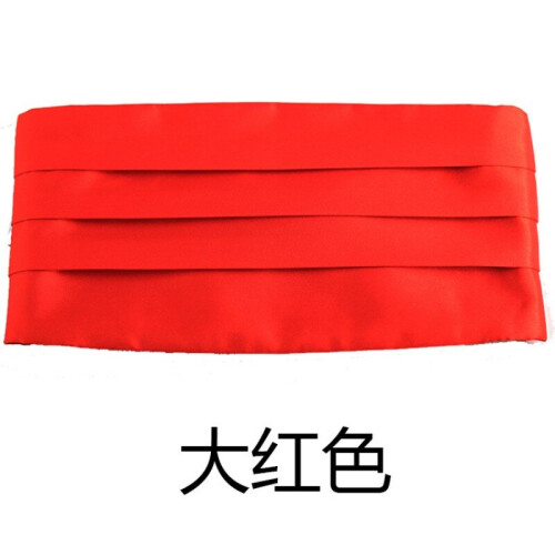 Men's Classic Red Cummerbund Adjustable for a Tuxedo 1