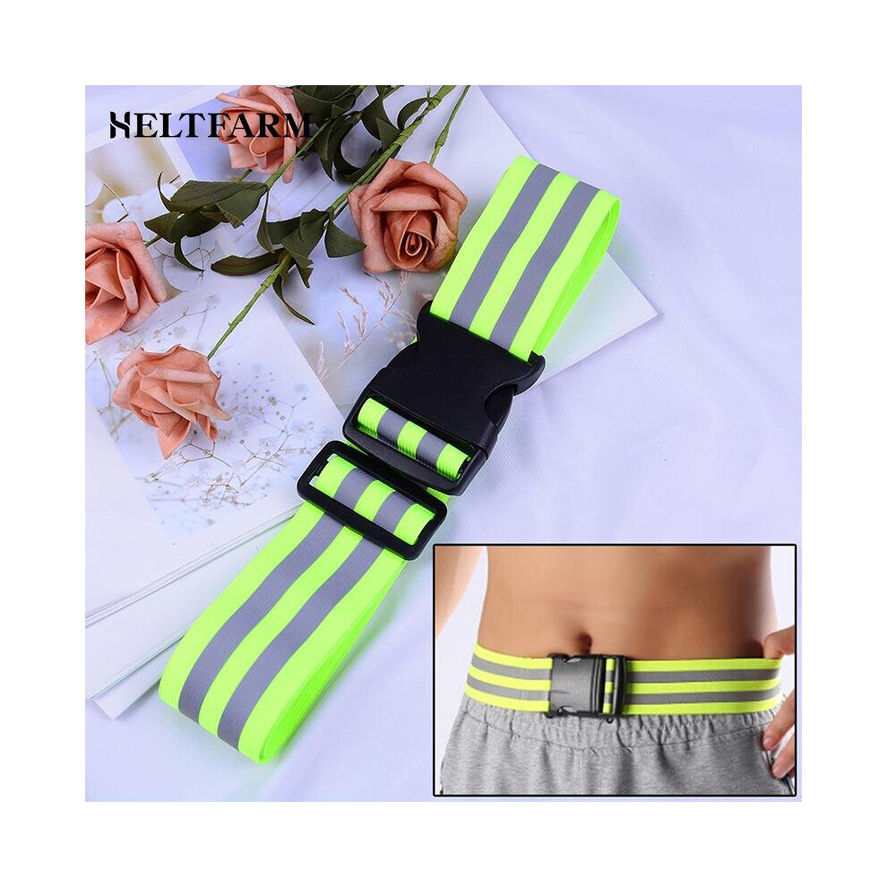 1Pcs High Visibility Reflective Security Safety Belt Running Jogging Walking Biking High Safety Reflective Belt 885658181826