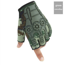 Army Military Tactical Half Finger Gloves Men's Protective Airsoft Bicycle Shooting Driving Mittens Male Camouflage Car Gloves
