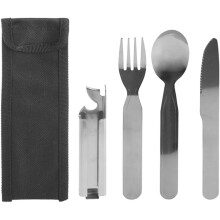 5 Piece Stainless Steel Camping Cutlery Set