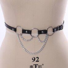 Leather Chest Strap Garter Belt Women Gothic Erotic Lingerie Bdsm Adjustable PU BDSM Bandage Sexy Body Chest Harness