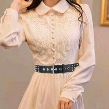 PU Leather Punk Belts Metal Buckle Accessory Decorative Jeans Belts Studded Waist Belt for Boys Girls Ladies Men