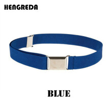 Canvas Belt For Boys Kids Alloy Buckle Belt for Men Adjustable Elastic Children's Belts 11 Colors 77*2.5cm