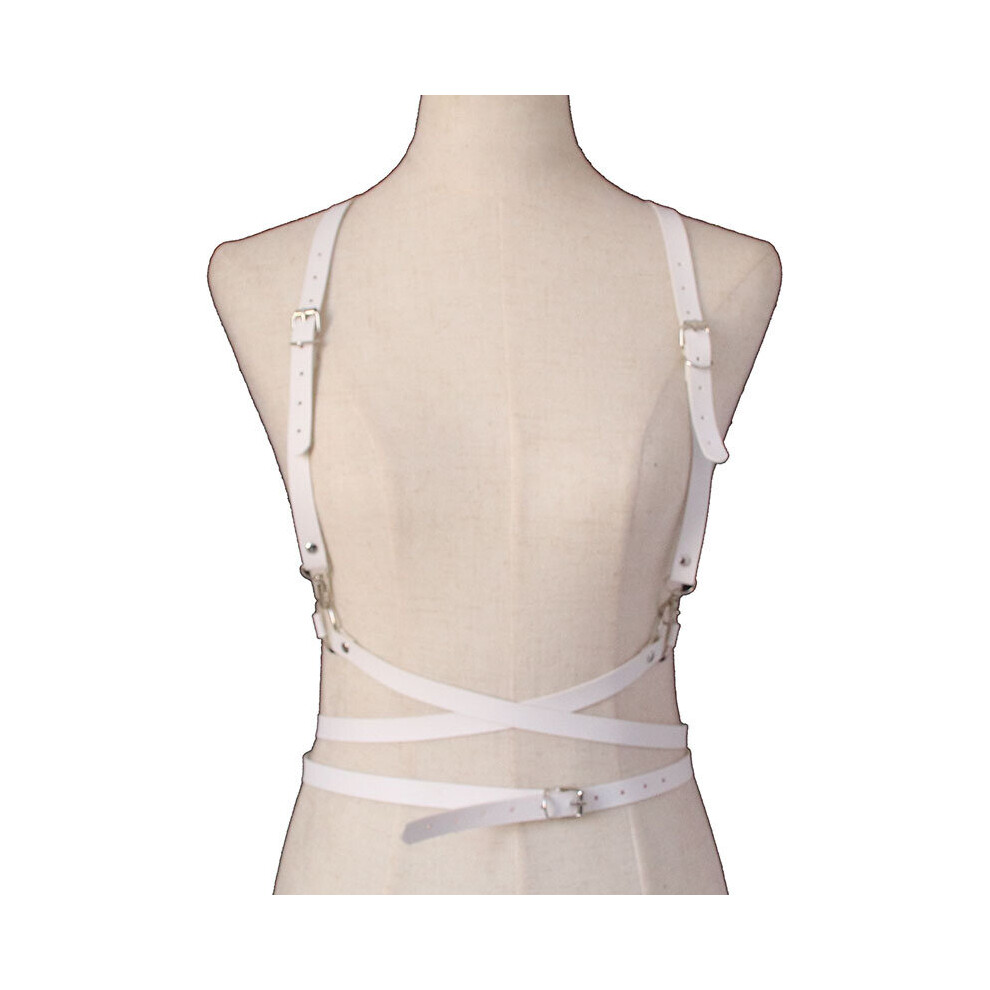 Women Sexy Faux Leather Women Body Bondage Cage Sculpting Harness Waist Belt Straps Suspenders Goth Harajuku Belt