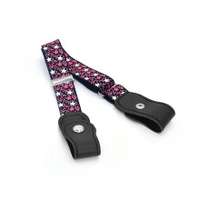 Waist Belt Buckle-free Durable Clothes Accessories Faux Leather Closet Supplies Webbing Straps for Boys Girls type 1
