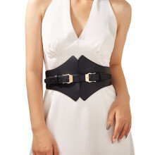 Women Sexy Corset Faux Leather Women Body Bondage Cage Sculpting Corset Waist Belt Straps Goth Style Coat Skirt Belt